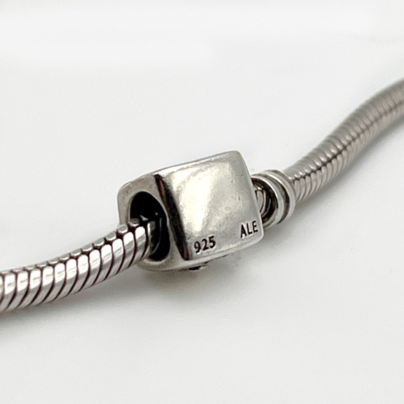 Handbag Charm with Pink Cubic Zirconia | 925 Sterling Silver | CZ | Vintage - Picture 3 of 4